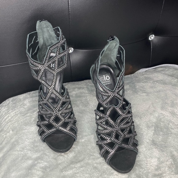 Isabella Lurusso Rhinestone Heels - Picture 4 of 7